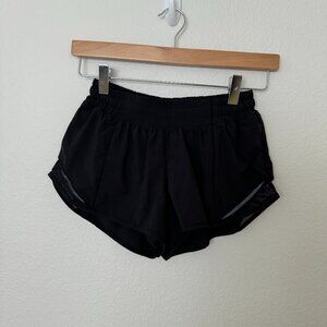 Black Lululemon Hotty Hot Shorts